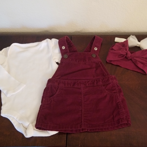 Old Navy Other - Corduroy overall skirt & onesie